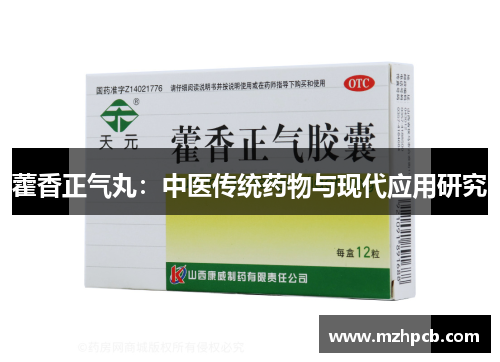 藿香正气丸:中医传统药物与现代应用研究